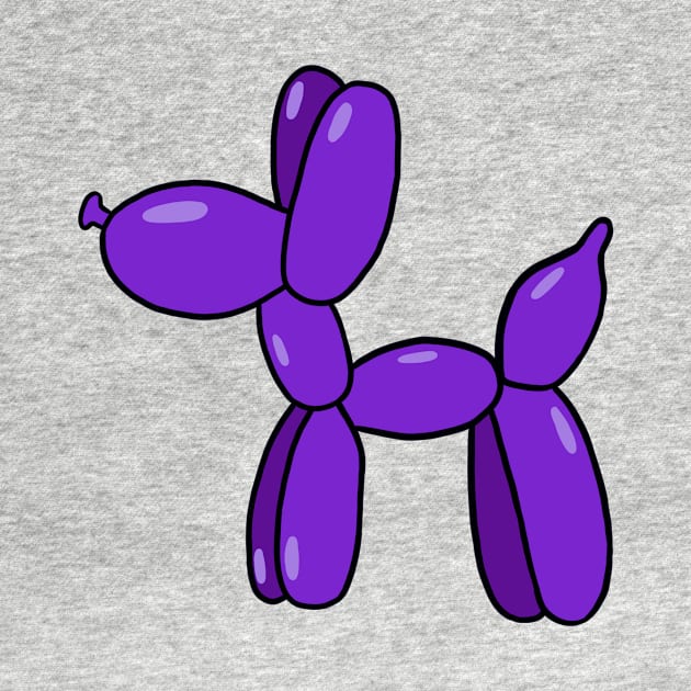 Purple Balloon Dog by CalliesArt